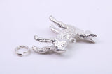 Llama Charm, Traditional Charm, Made from Solid 925 Grade Sterling Silver, Complete with Attachment Link