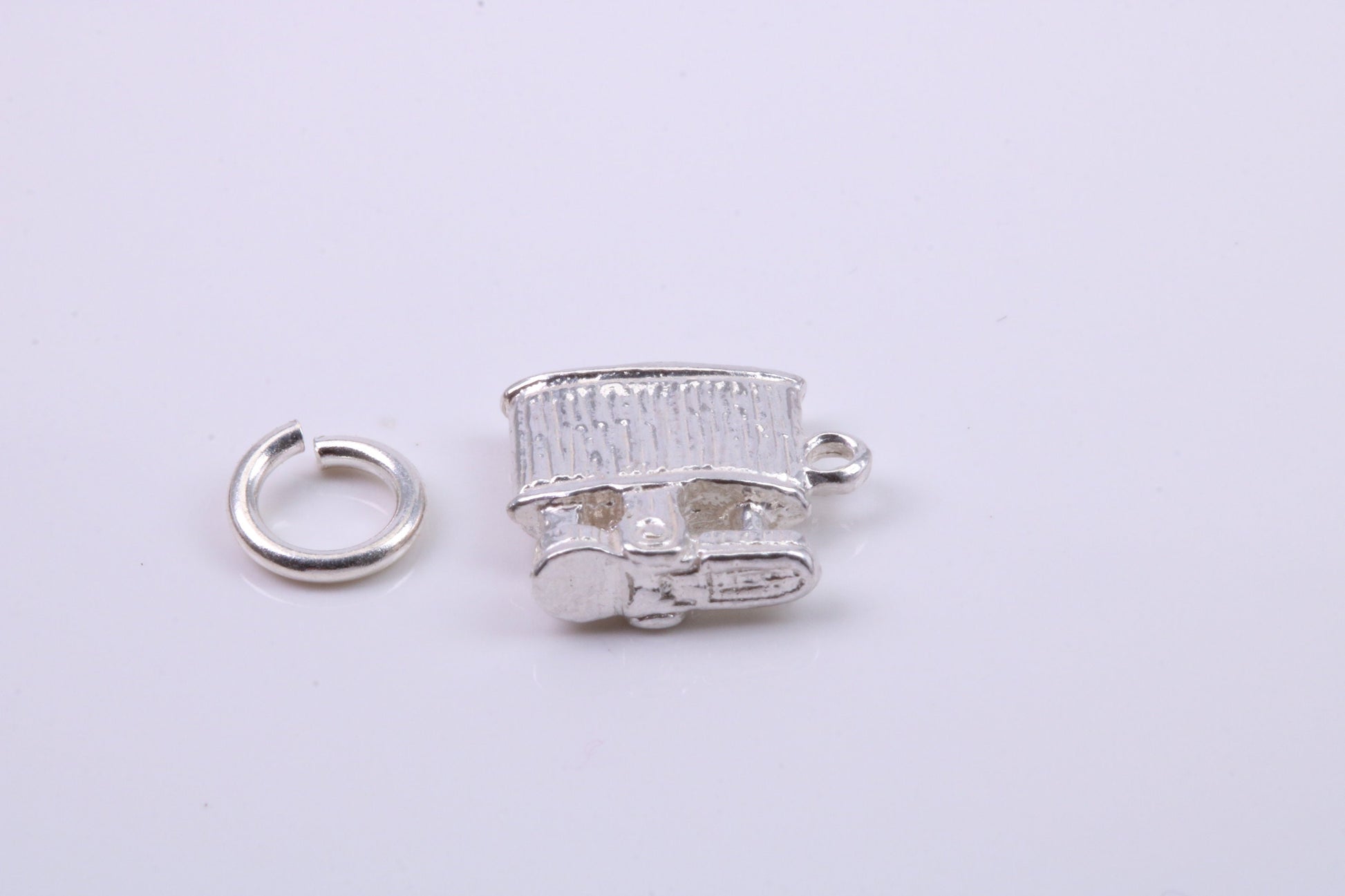 Cigar Lighter Charm, Traditional Charm, Made from Solid 925 Grade Sterling Silver, Complete with Attachment Link