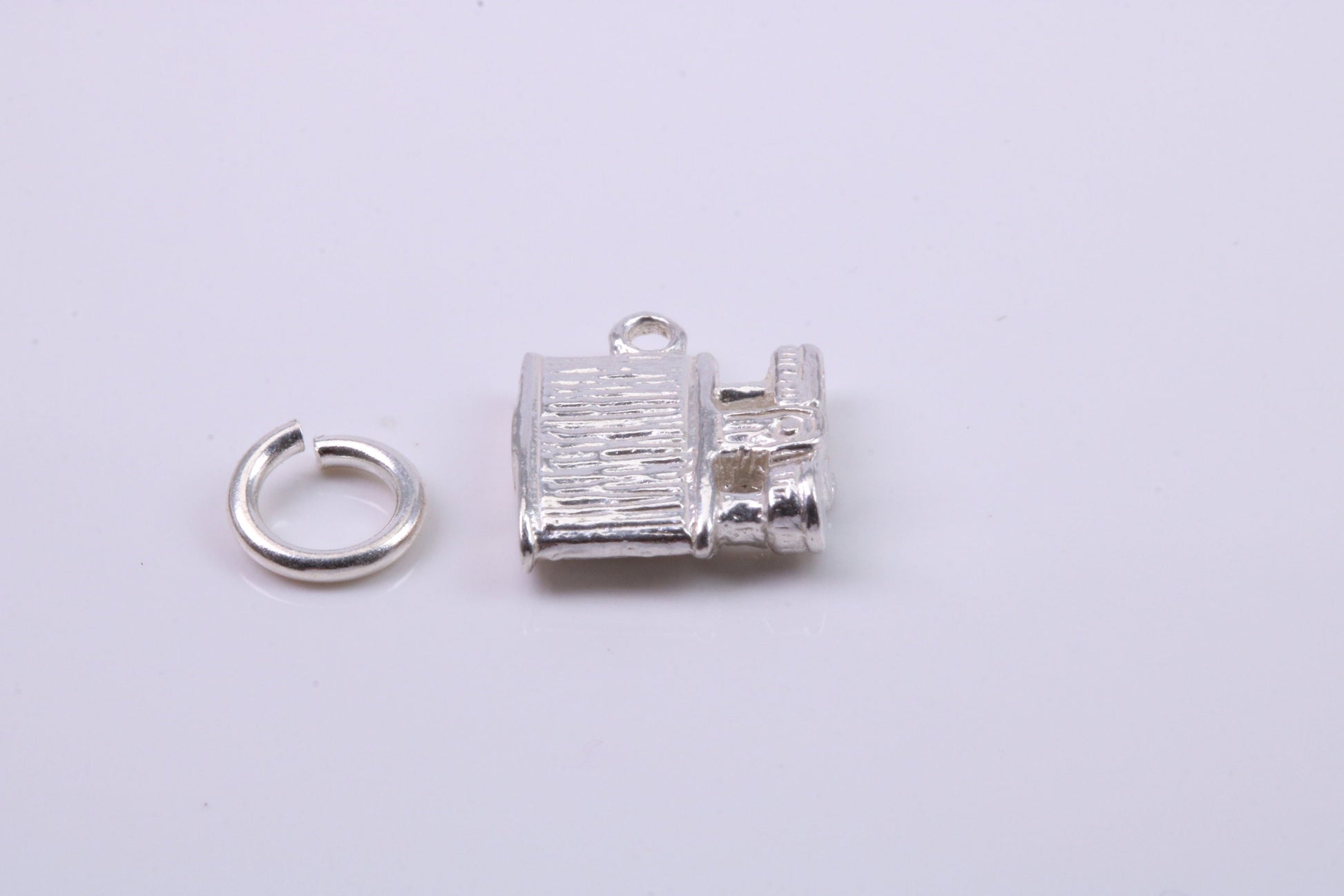 Cigar Lighter Charm, Traditional Charm, Made from Solid 925 Grade Sterling Silver, Complete with Attachment Link