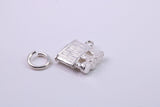 Cigar Lighter Charm, Traditional Charm, Made from Solid 925 Grade Sterling Silver, Complete with Attachment Link