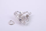 Sailing Boat Charm, Traditional Charm, Made from Solid 925 Grade Sterling Silver, Complete with Attachment Link