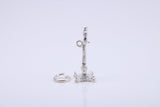 Iconic Nelsons Column Charm, Traditional Charm, Made from Solid 925 Grade Sterling Silver, Complete with Attachment Link