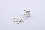 Iconic Nelsons Column Charm, Traditional Charm, Made from Solid 925 Grade Sterling Silver, Complete with Attachment Link