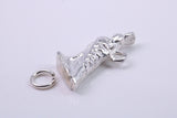 Egyptian Horus Charm, Made from Solid Cast Silver, Complete with Attachment Link