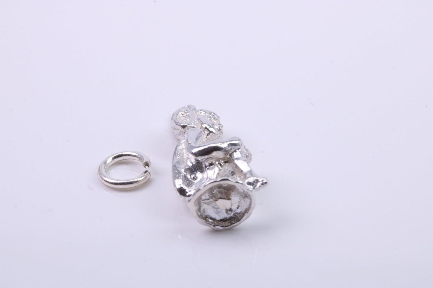 Elf Charm, Traditional Charm, Made from Solid 925 Grade Sterling Silver, Complete with Attachment Link