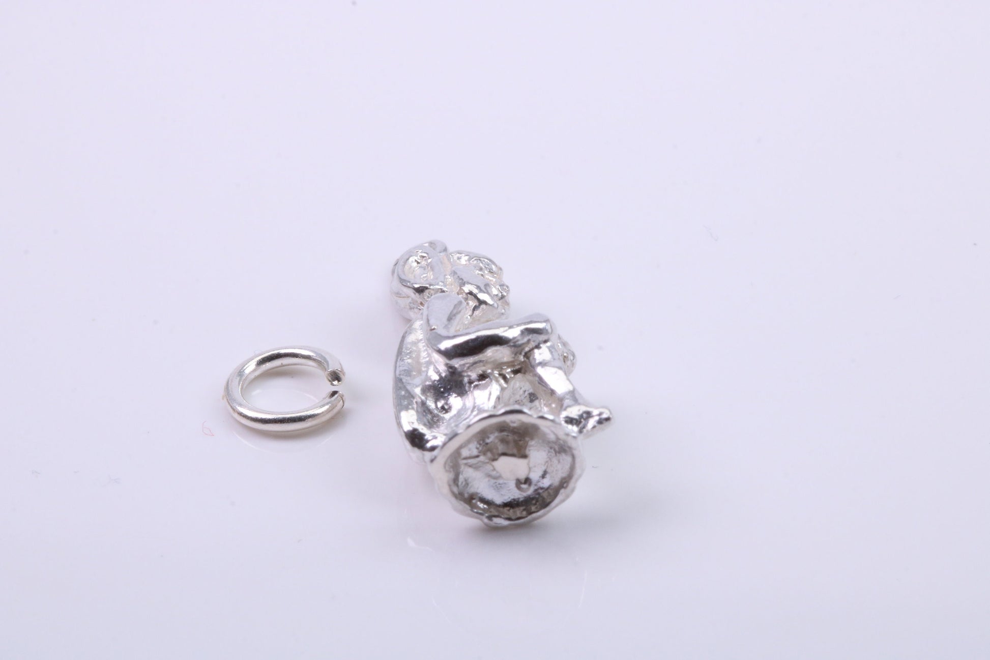 Elf Charm, Traditional Charm, Made from Solid 925 Grade Sterling Silver, Complete with Attachment Link