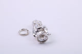 Elf Charm, Traditional Charm, Made from Solid 925 Grade Sterling Silver, Complete with Attachment Link