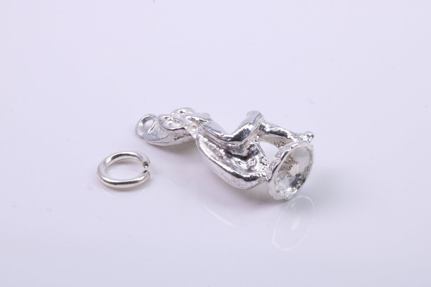 Elf Charm, Traditional Charm, Made from Solid 925 Grade Sterling Silver, Complete with Attachment Link