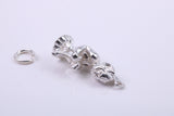 Elf Charm, Traditional Charm, Made from Solid 925 Grade Sterling Silver, Complete with Attachment Link
