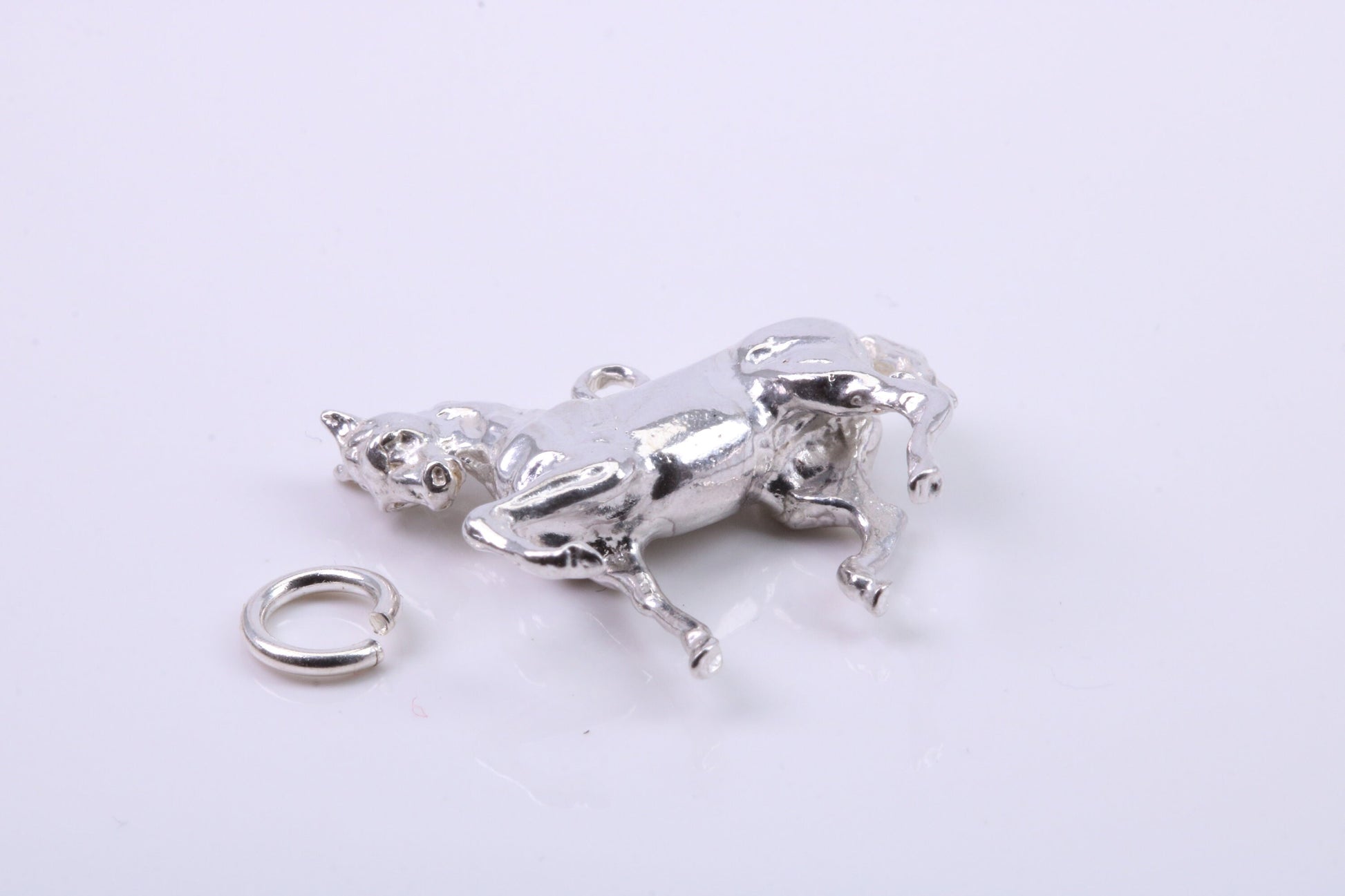 Stallion Charm, Traditional Charm, Made from Solid 925 Grade Sterling Silver, Complete with Attachment Link