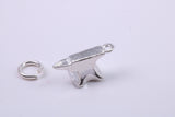 Blacksmiths Anvil Charm, Traditional Charm, Made from Solid 925 Grade Sterling Silver, Complete with Attachment Link