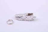 Trainer Shoe Charm, Traditional Charm, Made from Solid 925 Grade Sterling Silver, Complete with Attachment Link