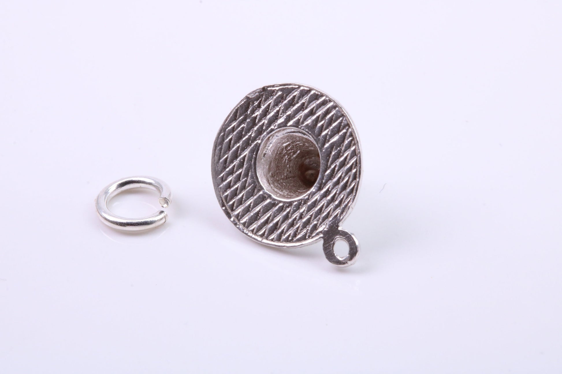 Welsh Hat Charm, Traditional Charm, Made from Solid 925 Grade Sterling Silver, Complete with Attachment Link