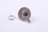Welsh Hat Charm, Traditional Charm, Made from Solid 925 Grade Sterling Silver, Complete with Attachment Link