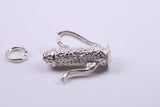 Coffee Pot Charm, Made from Solid Cast Silver, Complete with Attachment Link