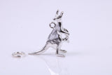 Kangaroo Charm, Traditional Charm, Made from Solid 925 Grade Sterling Silver, Complete with Attachment Link