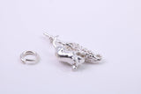 Corn Mouse Charm, Traditional Charm, Made from Solid 925 Grade Sterling Silver, Complete with Attachment Link