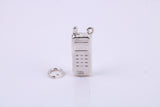 Cell Phone Charm, Traditional Charm, Made from Solid 925 Grade Sterling Silver, Complete with Attachment Link