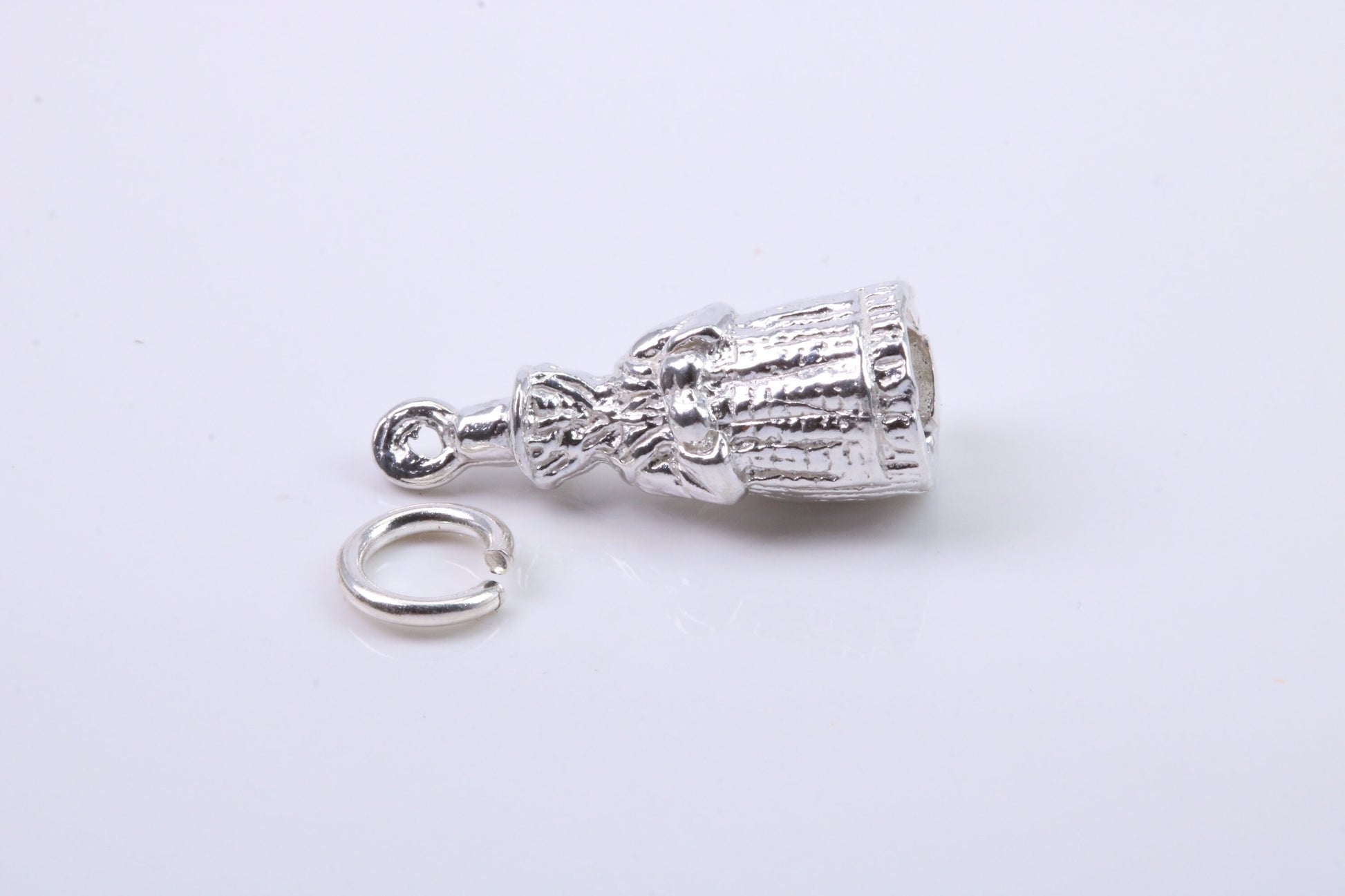 Victorian Lady Charm, Traditional Charm, Made from Solid 925 Grade Sterling Silver, Complete with Attachment Link