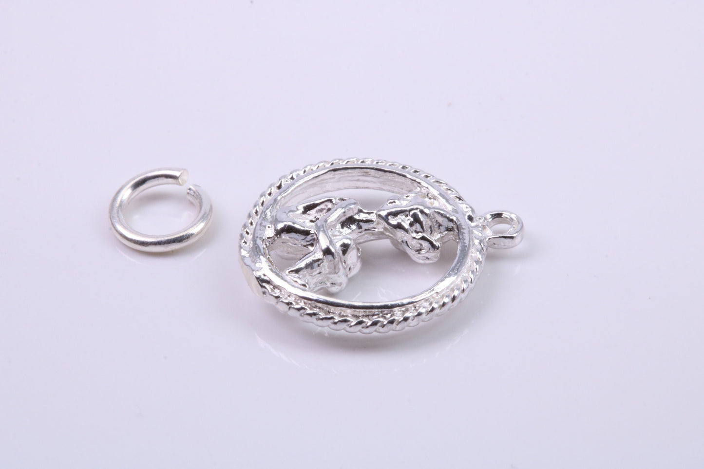 Gollum Charm, Traditional Charm, Made from Solid 925 Grade Sterling Silver, Complete with Attachment Link