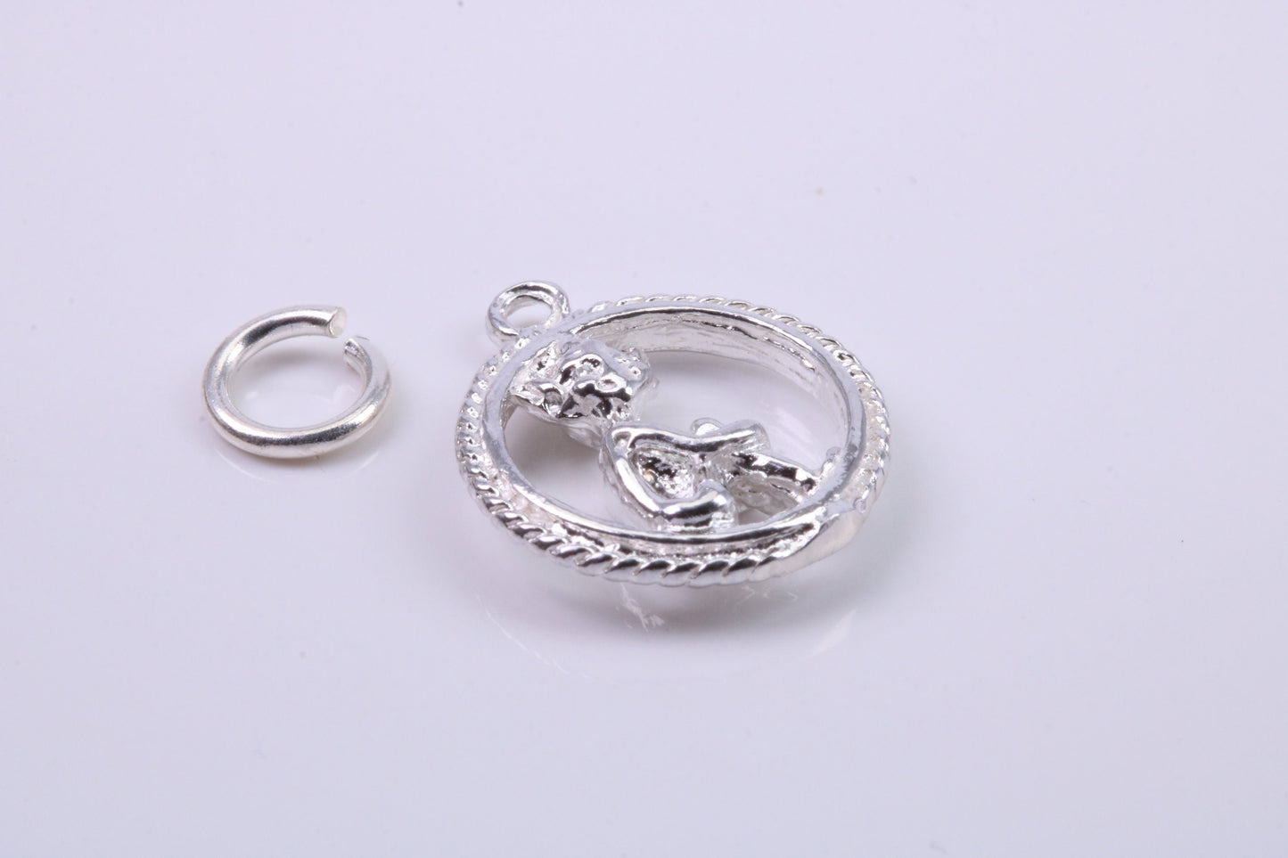 Gollum Charm, Traditional Charm, Made from Solid 925 Grade Sterling Silver, Complete with Attachment Link