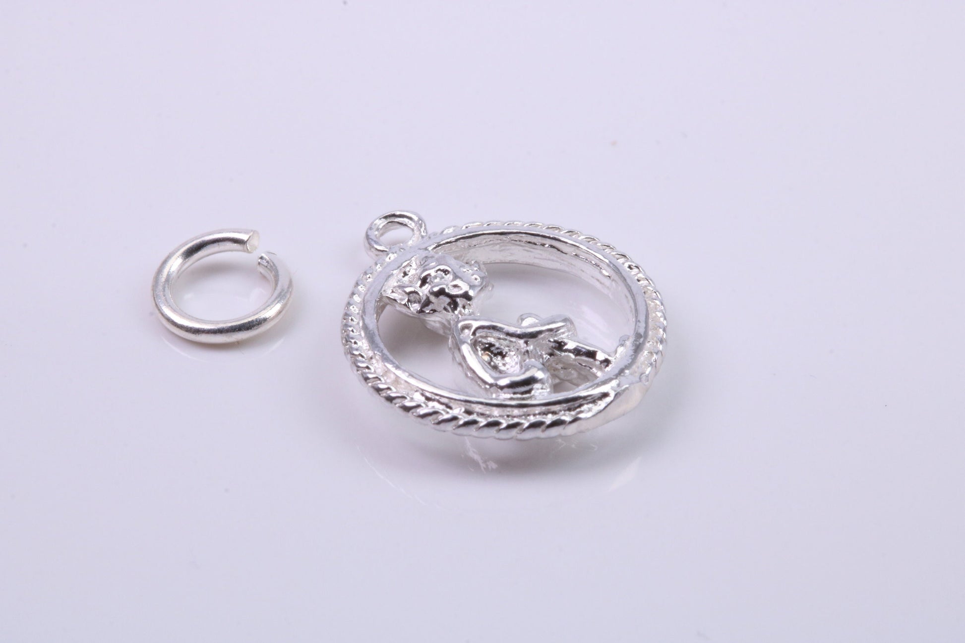 Gollum Charm, Traditional Charm, Made from Solid 925 Grade Sterling Silver, Complete with Attachment Link