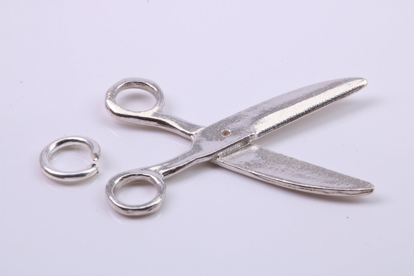 Scissor Charm, Traditional Charm, Made from Solid 925 Grade Sterling Silver, Complete with Attachment Link