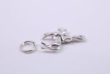 Lady Godiva Charm, Traditional Charm, Made from Solid 925 Grade Sterling Silver, Complete with Attachment Link