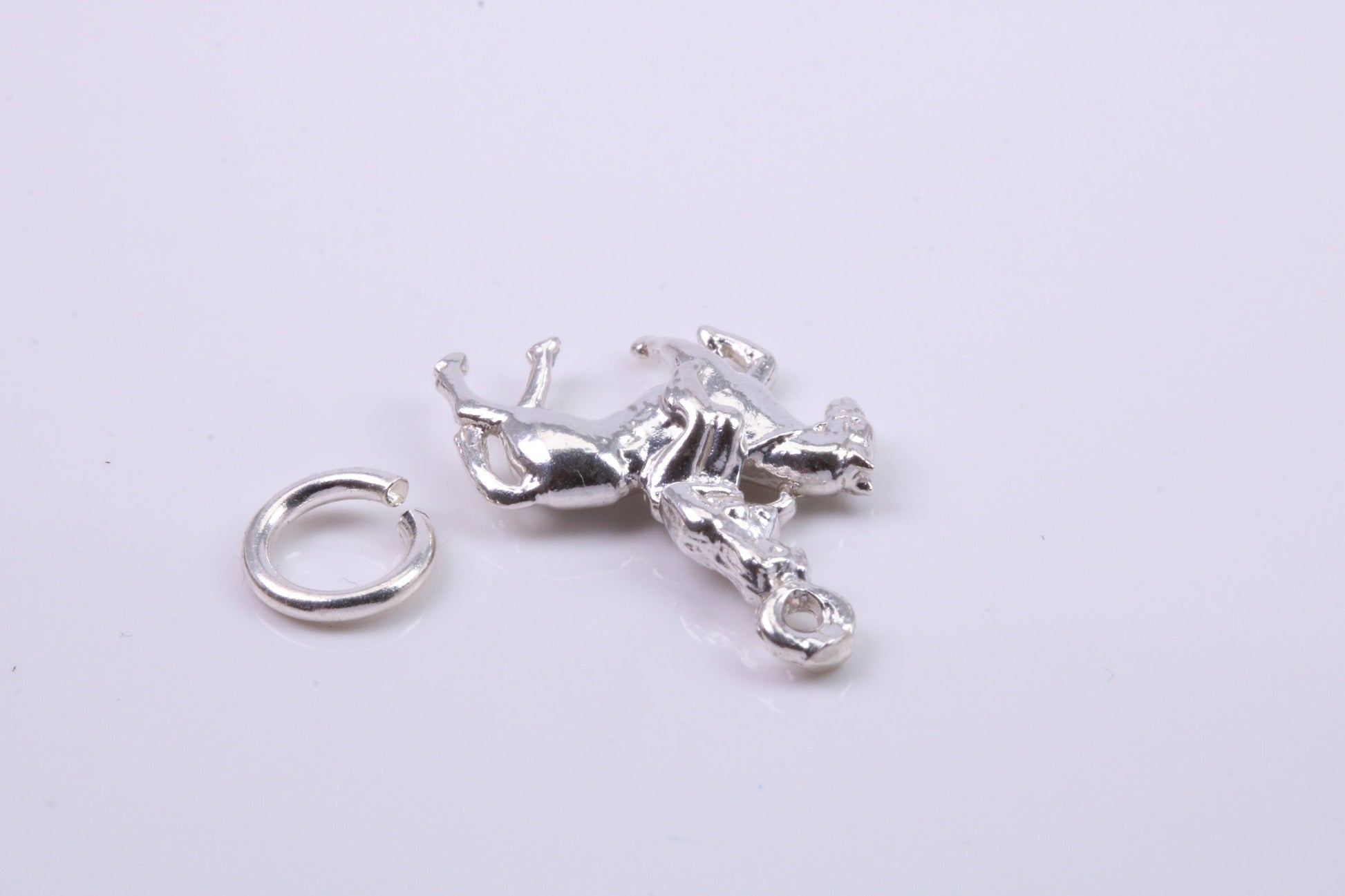 Lady Godiva Charm, Traditional Charm, Made from Solid 925 Grade Sterling Silver, Complete with Attachment Link