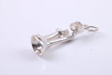 Vintage Phone Charm, Traditional Charm, Made from Solid Cast Silver, Complete with Attachment Link