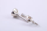 Vintage Phone Charm, Traditional Charm, Made from Solid Cast Silver, Complete with Attachment Link