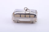 Bus Charm, Traditional Charm, Made from Solid 925 Grade Sterling Silver, Complete with Attachment Link