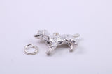 Pointer Dog Charm, Traditional Charm, Made from Solid 925 Grade Sterling Silver, Complete with Attachment Link