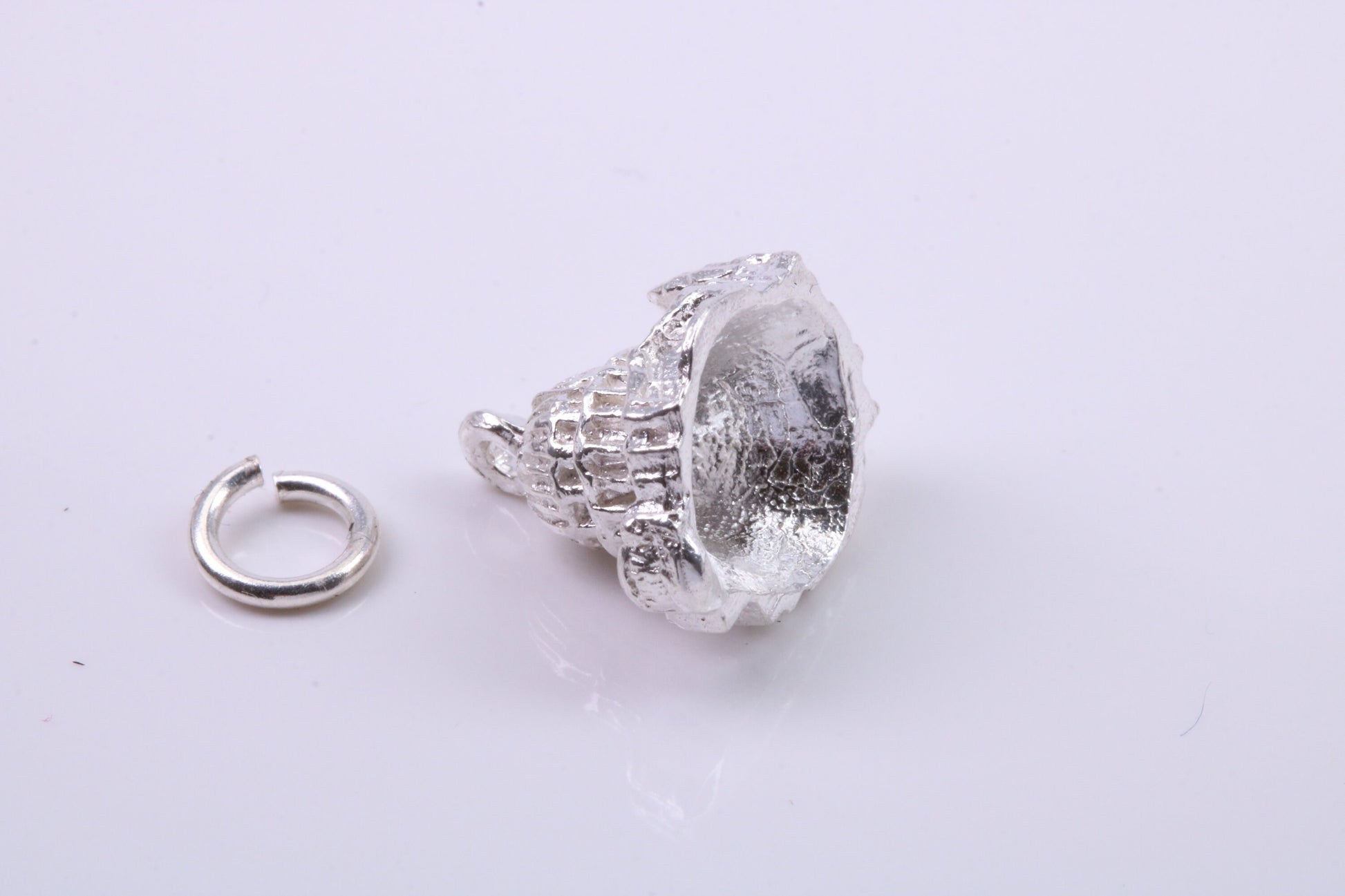 Domed Cathedral Charm, Traditional Charm, Made from Solid 925 Grade Sterling Silver, Complete with Attachment Link