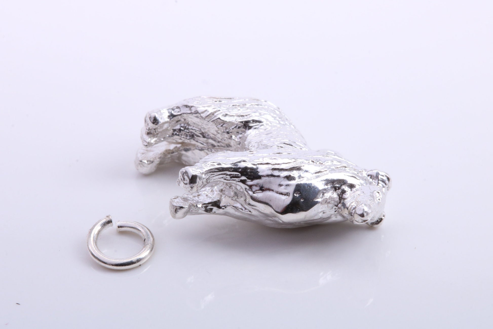 Collie Dog Charm, Traditional Charm, Made from Solid 925 Grade Sterling Silver, Complete with Attachment Link