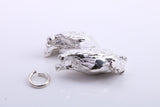 Collie Dog Charm, Traditional Charm, Made from Solid 925 Grade Sterling Silver, Complete with Attachment Link