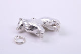 Collie Dog Charm, Traditional Charm, Made from Solid 925 Grade Sterling Silver, Complete with Attachment Link