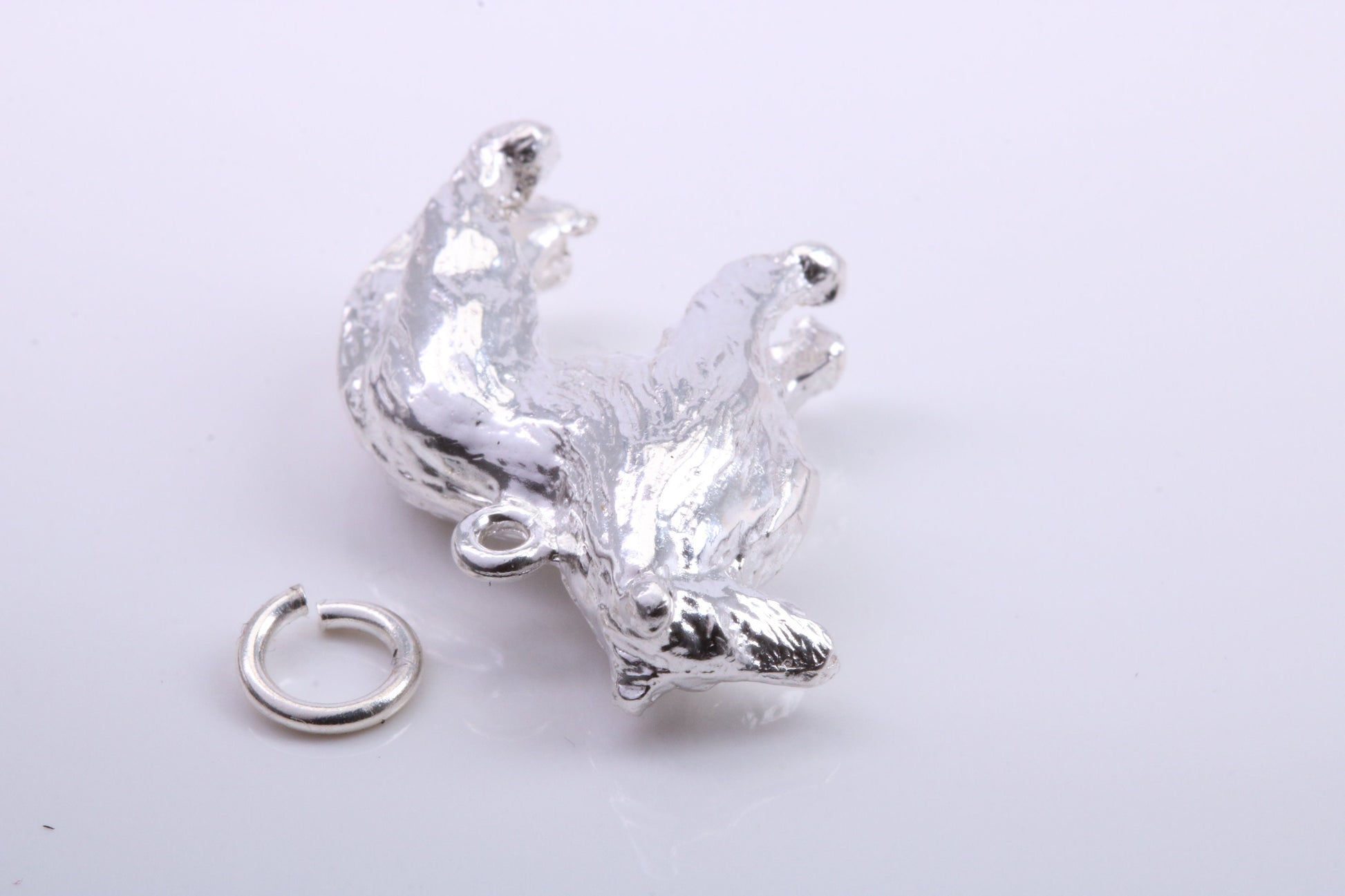 Collie Dog Charm, Traditional Charm, Made from Solid 925 Grade Sterling Silver, Complete with Attachment Link