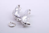 Collie Dog Charm, Traditional Charm, Made from Solid 925 Grade Sterling Silver, Complete with Attachment Link