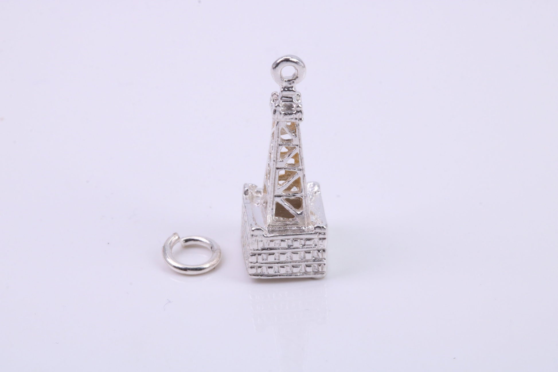 Navigation Buoy Charm, Traditional Charm, Made from Solid 925 Grade Sterling Silver, Complete with Attachment Link