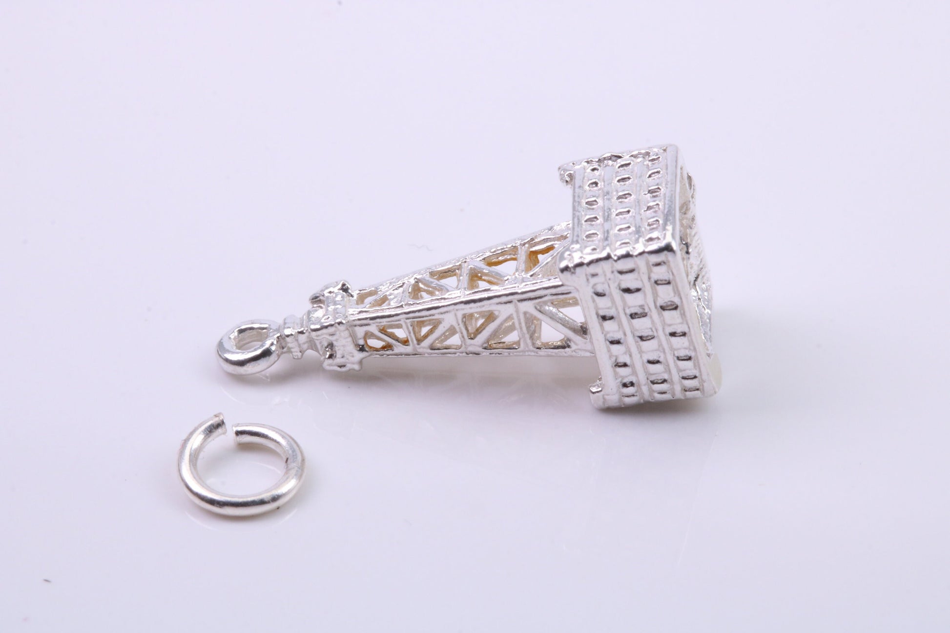Navigation Buoy Charm, Traditional Charm, Made from Solid 925 Grade Sterling Silver, Complete with Attachment Link