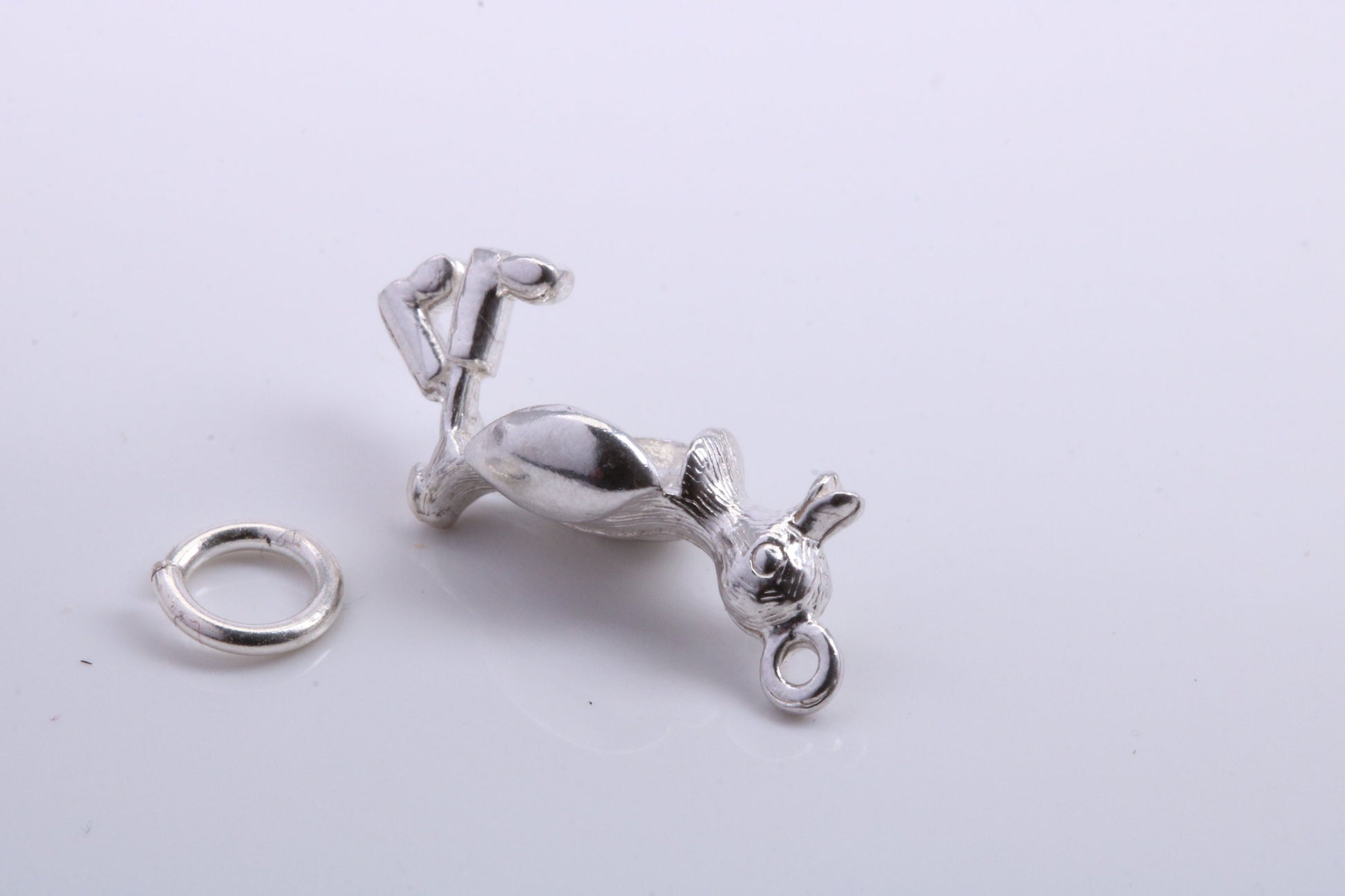 Walking Duck Charm, Traditional Charm, Made from Solid 925 Grade Sterling Silver, Complete with Attachment Link
