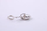 Bucket and Spade Charm, Traditional Charm, Made from Solid 925 Grade Sterling Silver, Complete with Attachment Link