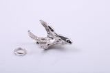 Claw Charm, Traditional Charm, Made from Solid 925 Grade Sterling Silver, Complete with Attachment Link