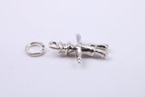 Scarecrow Charm, Traditional Charm, Made from Solid Cast 925 Grade Sterling Silver, Complete with Attachment Link