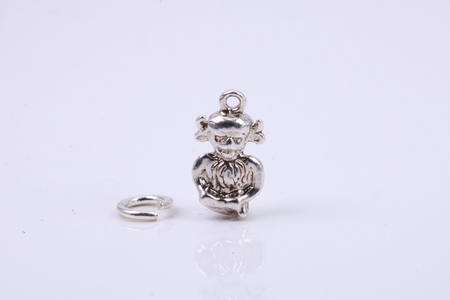 Gollum Charm, Traditional Charm, Made from Solid 925 Grade Sterling Silver, Complete with Attachment Link