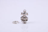 Gollum Charm, Traditional Charm, Made from Solid Cast 925 Grade Sterling Silver, Complete with Attachment Link