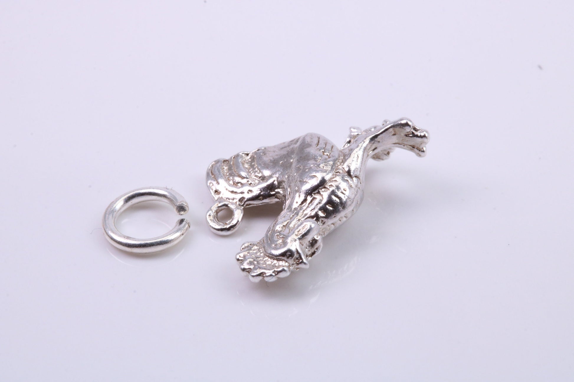 Cockerel Charm, Traditional Charm, Made from Solid 925 Grade Sterling Silver, Complete with Attachment Link