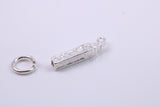Iconic London Big Ben Charm, Traditional Charm, Made from Solid 925 Grade Sterling Silver, Complete with Attachment Link
