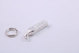 Iconic London Big Ben Charm, Traditional Charm, Made from Solid 925 Grade Sterling Silver, Complete with Attachment Link